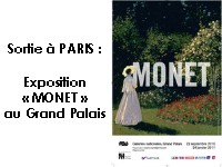 Exposition 'Monet' au Grand Palais